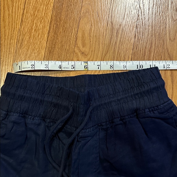 Quince Women's Wide Leg Navy Blue 100% Linen Pants - Picture 13 of 13